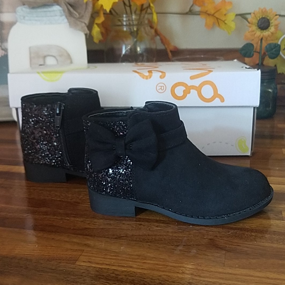 🦄NIB🦄 Jumping Beans Black Booties Toddler 9T